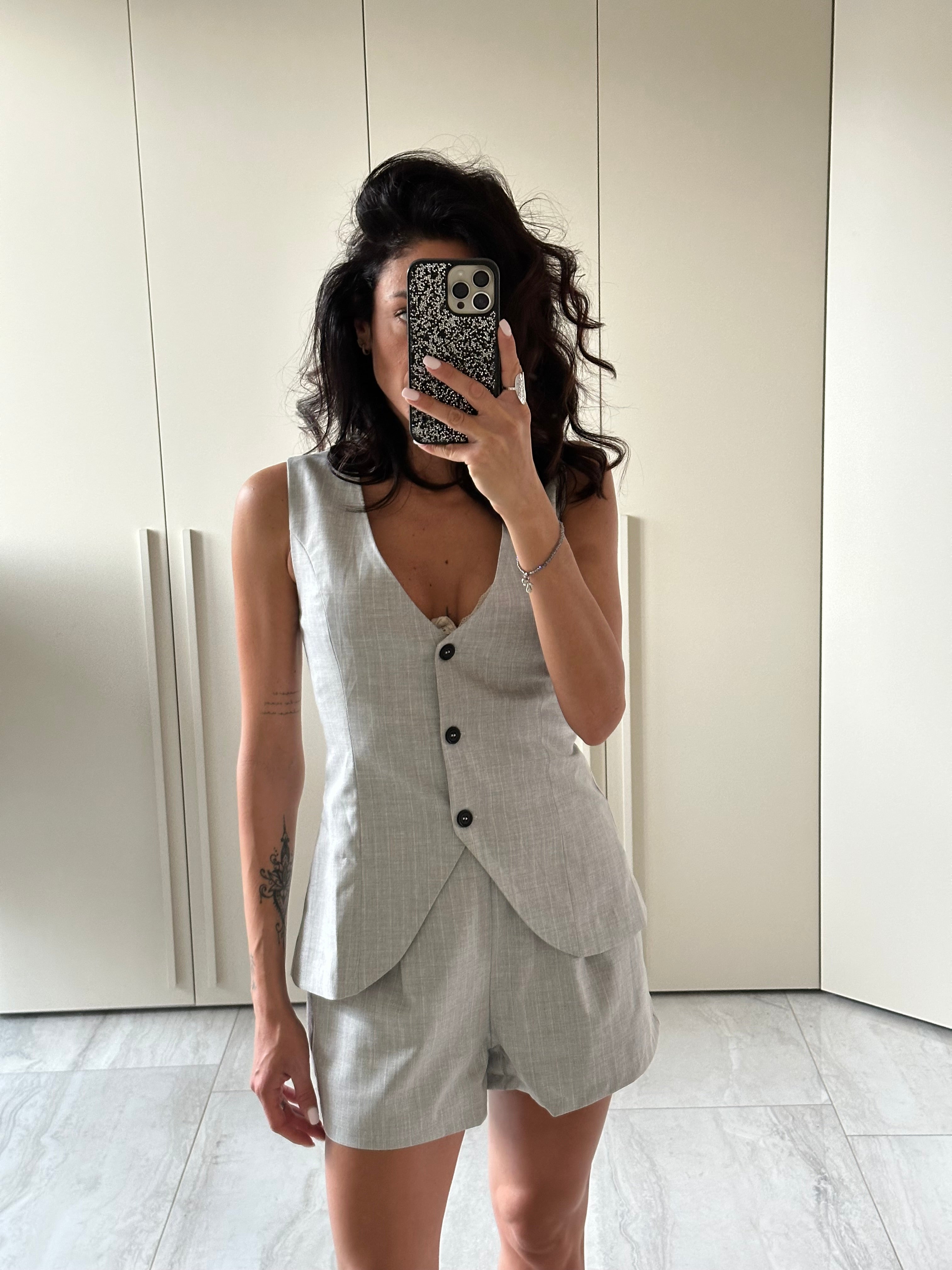 GILET GLAMOROUS GESSATO