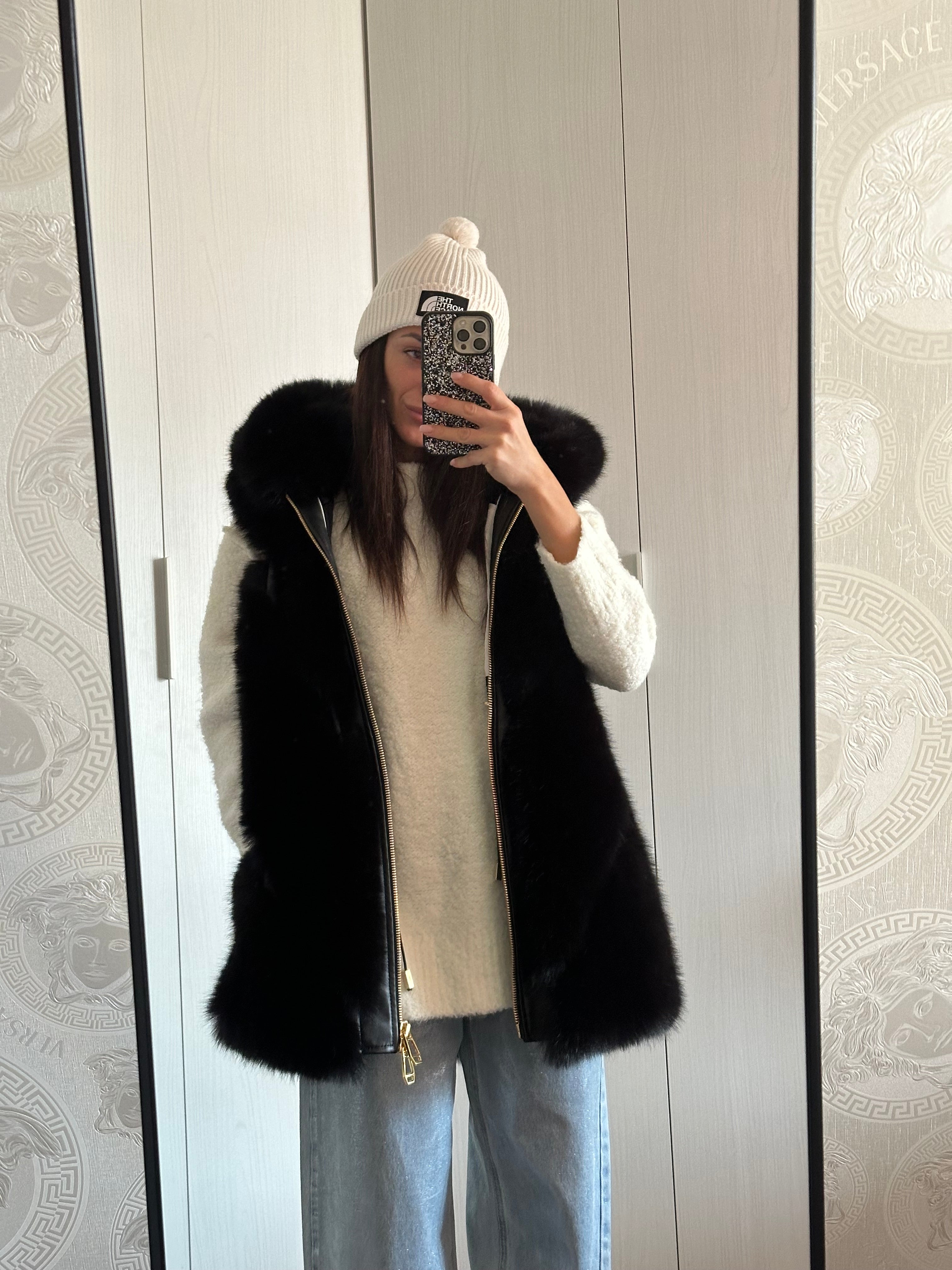 SMANICATO PELLICCIA ECO MONGINEVRO