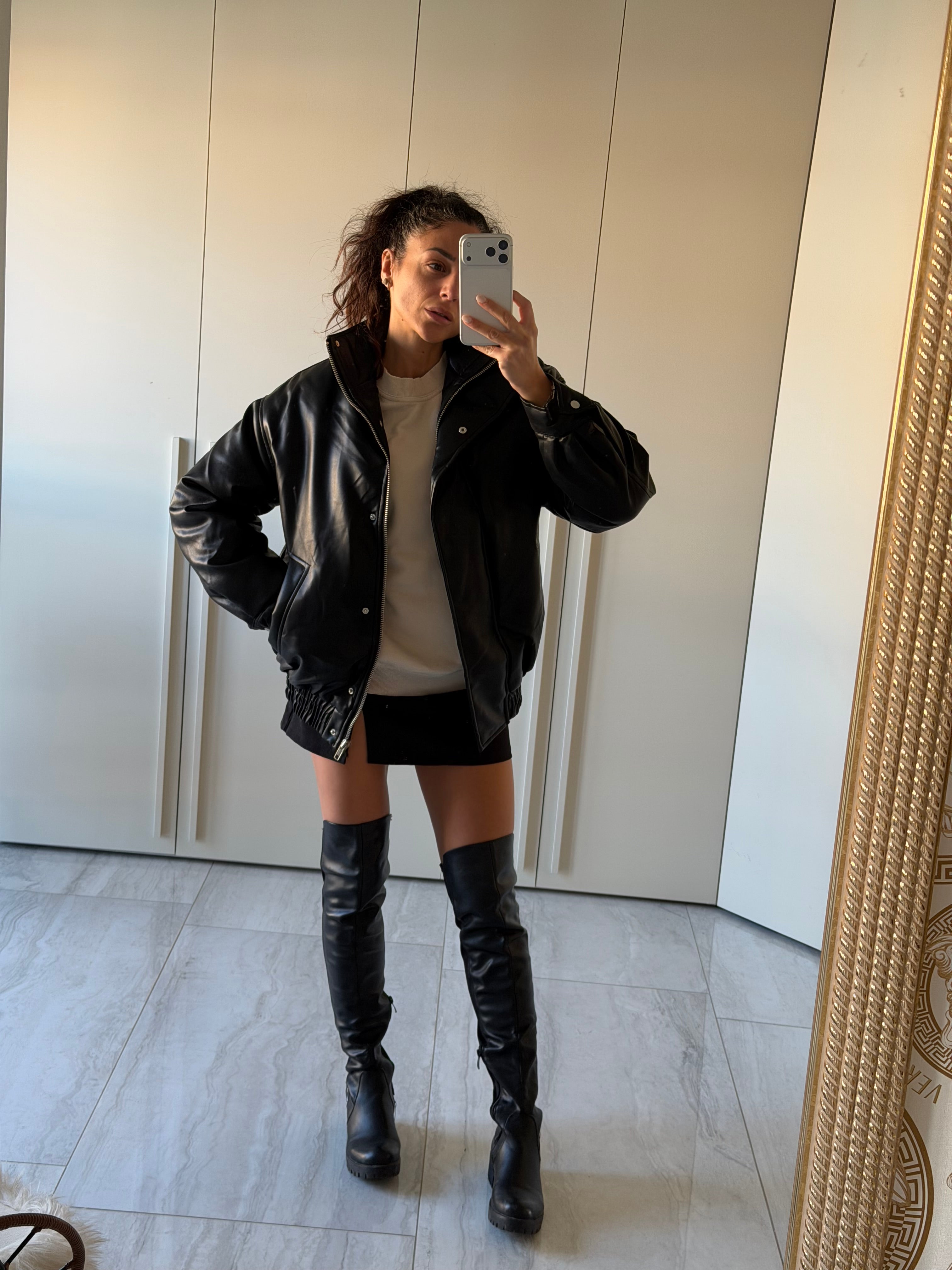 Bomber ecopelle imbottito Glamorous