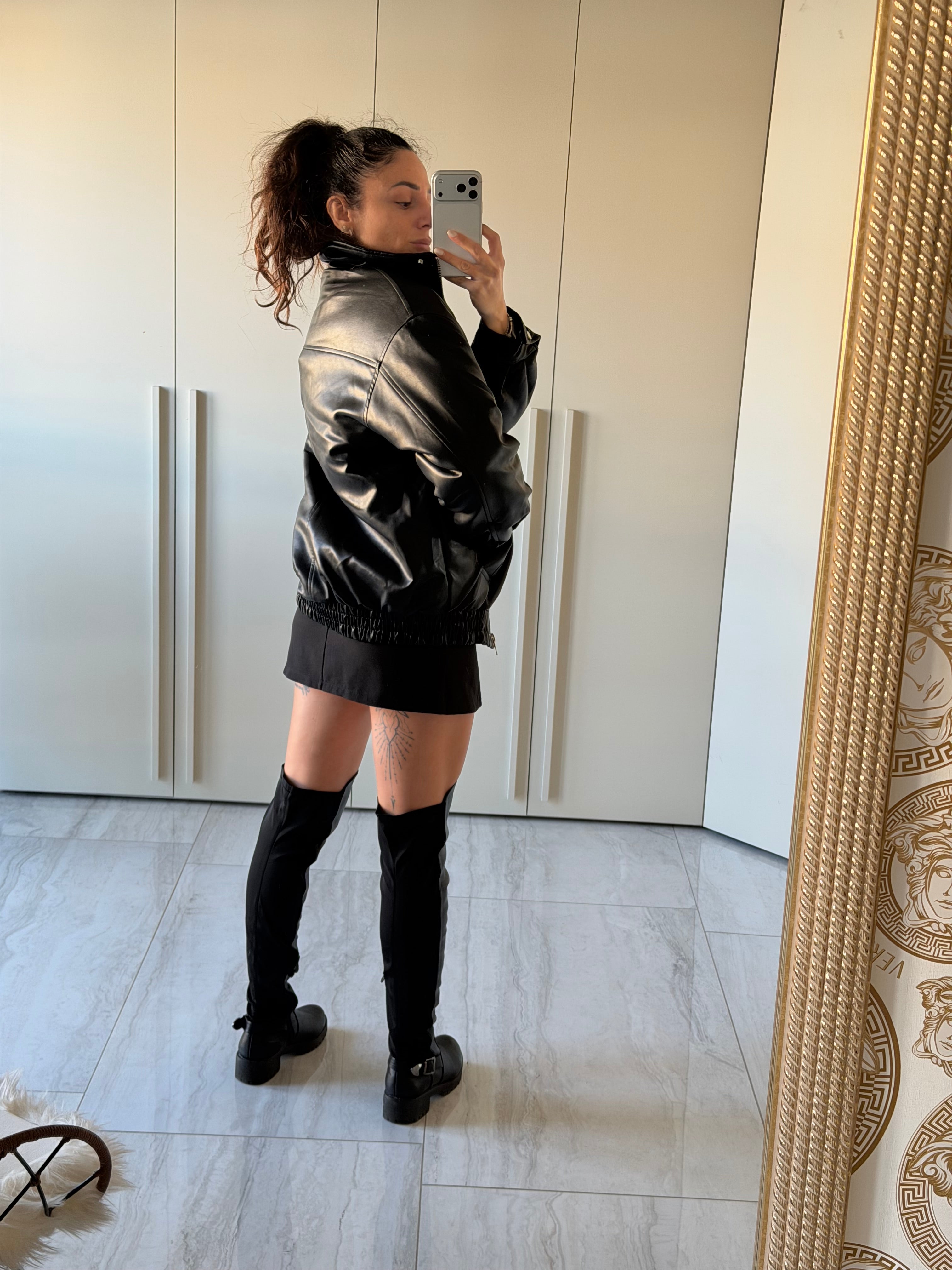 Bomber ecopelle imbottito Glamorous